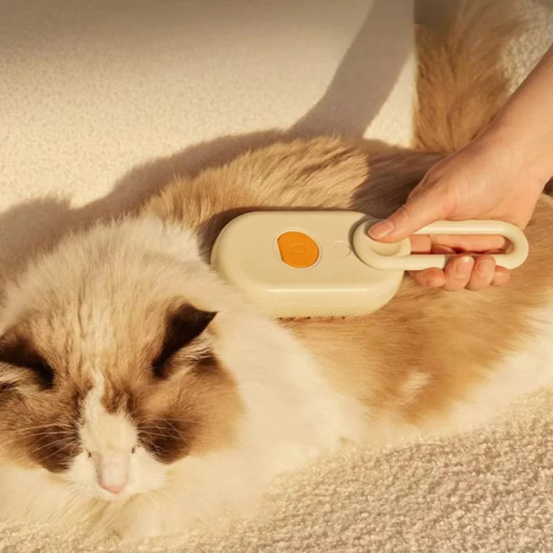 Escova elétrica para cães, escova para pelos de gatos, escova para vapor de cães, para massagem, tosa de animais de estimação, remoção de pelos