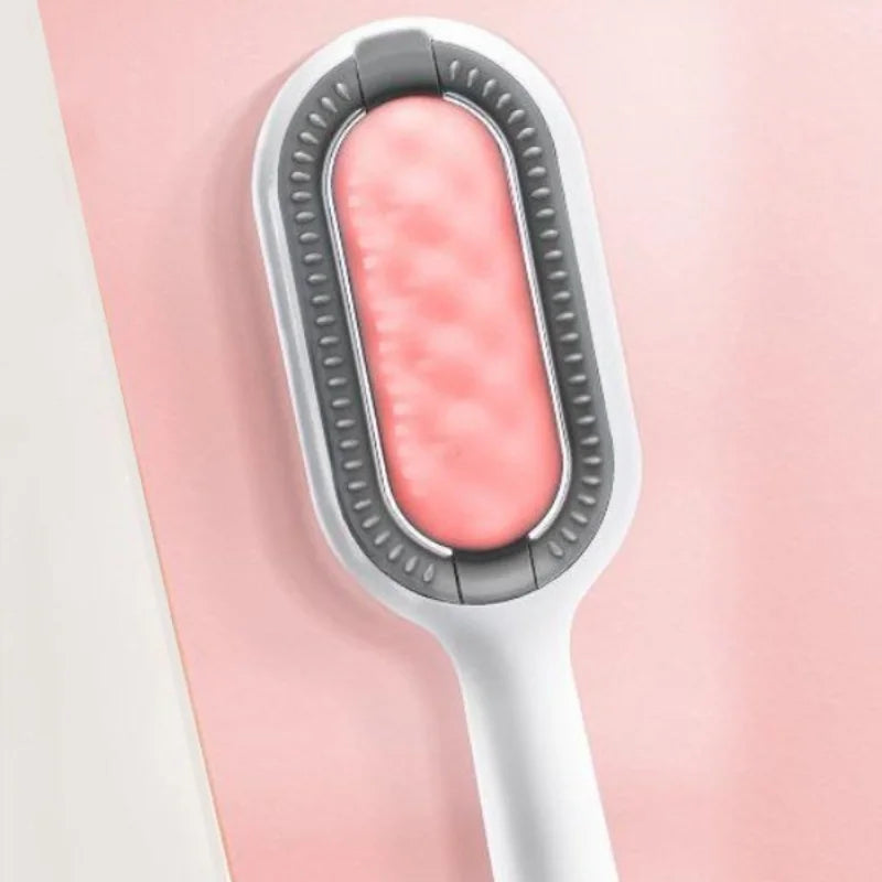 Pente de silicone para tosa de animais de estimação, escova limpa removedora de pelos para cães e gatos, tanque de água e limpeza