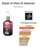 Perfume Árabe Sabah Al Ward EDP oriental floral original 5ml 15ml 100ml