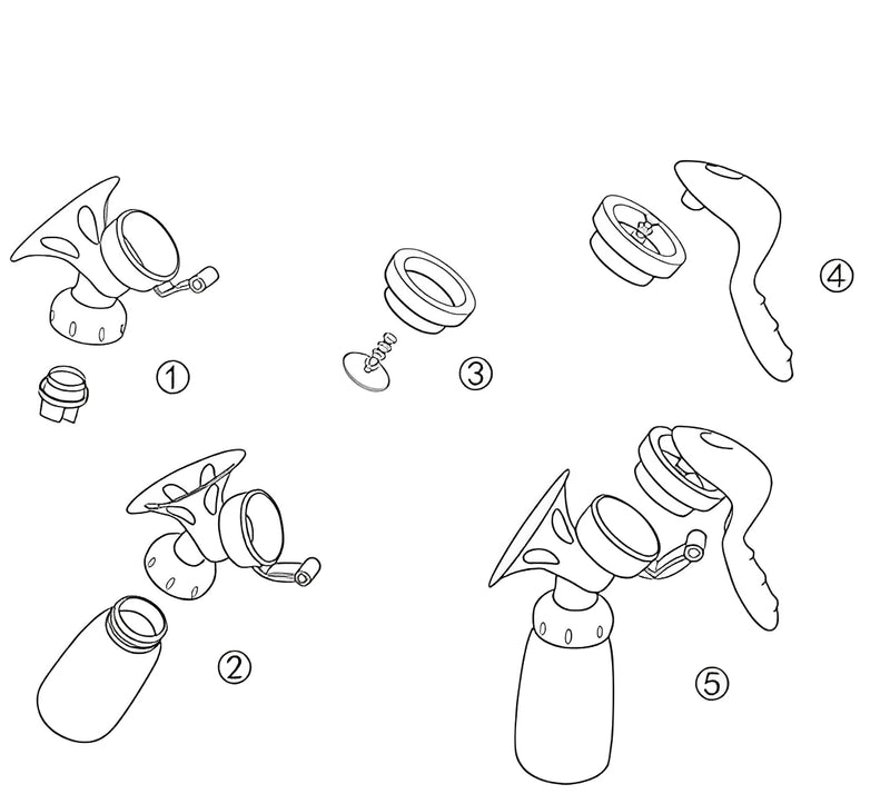 Massageador portátil recarregável manual/elétrico silencioso para extração de leite materno