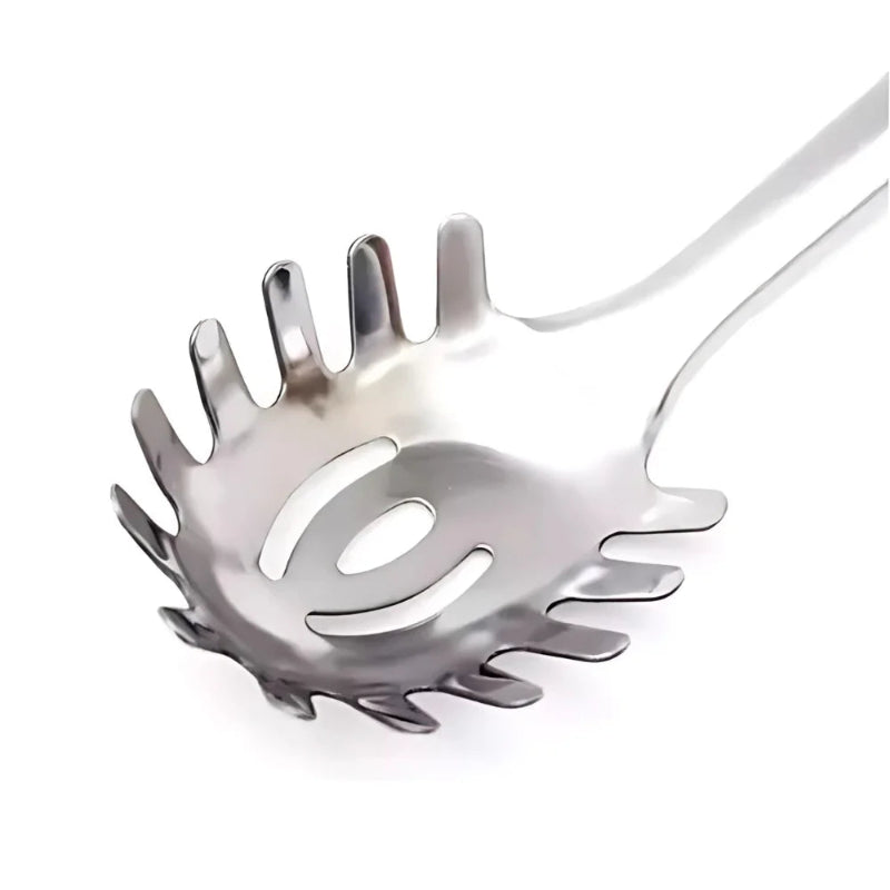 Kit 3 Utensílios de cozinha inox. espuma + Concha de feijão + Coletor de massa
