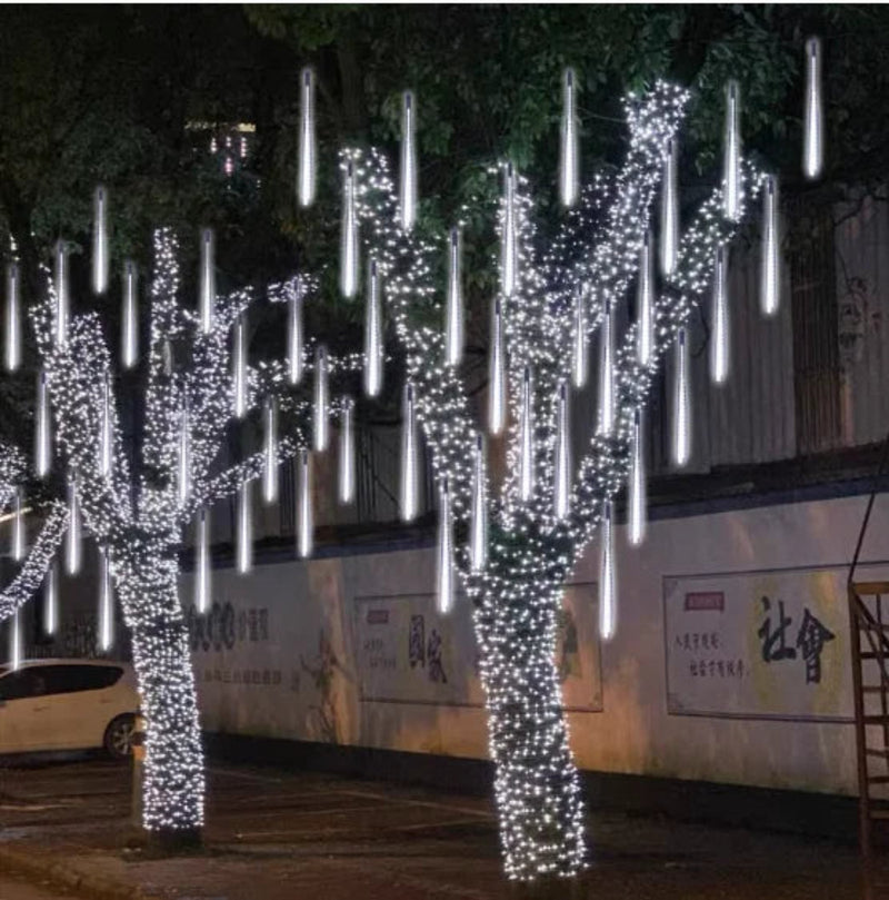 Cascata de Led c/8 tubos para natal e festas cores variadas - Neverdie