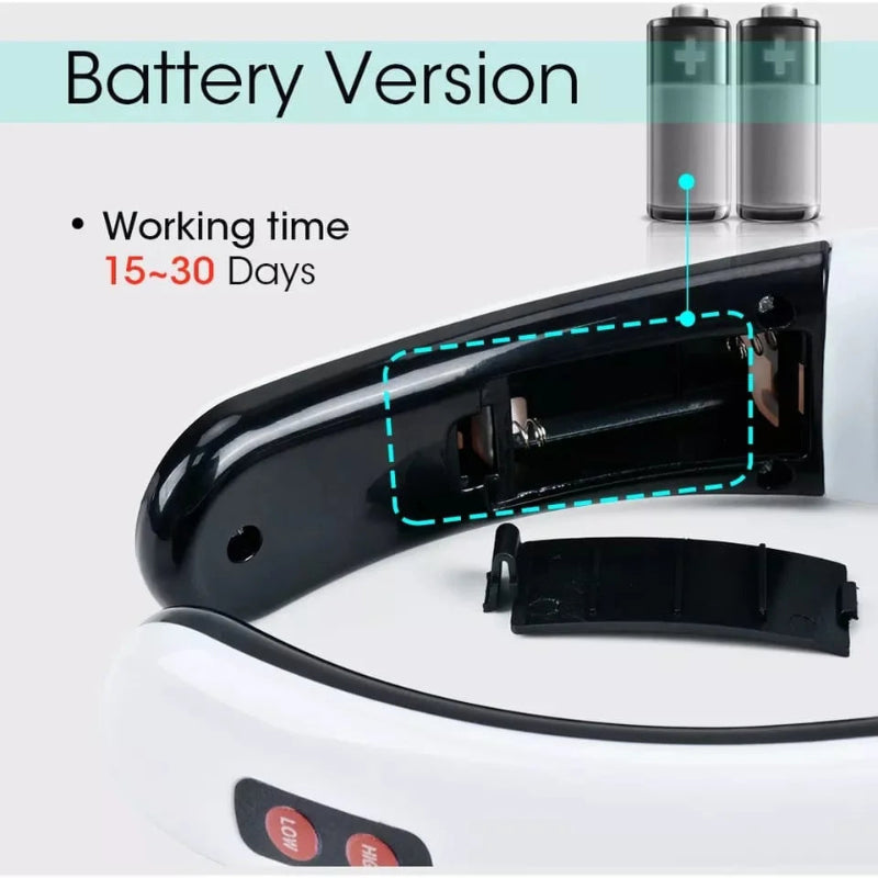Massageador elétrico pescoço fisioterapia pulso elétricos alivia dores efeito magnetico