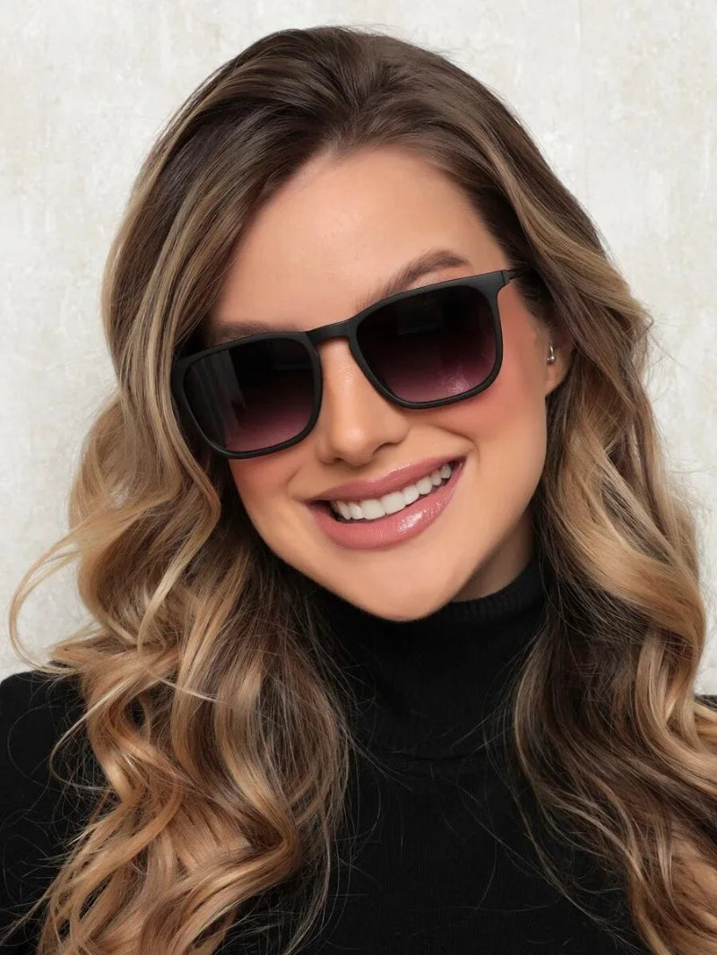 Novos óculos de sol unissex Erika ou Chris armação quadrada proteção UV400 elegante casual chic - ENVIO IMEDIATO PARA TODO BRASIL