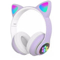 Fone Gatinho sem fio com led Infantil meninas gato