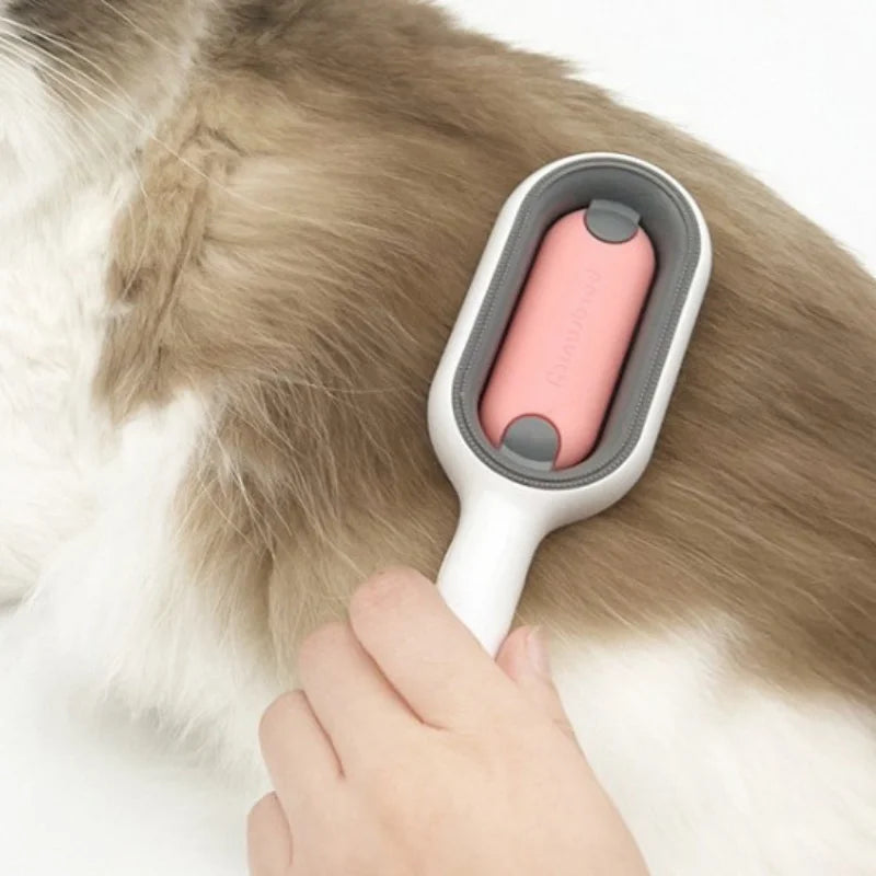 Pente de silicone para tosa de animais de estimação, escova limpa removedora de pelos para cães e gatos, tanque de água e limpeza