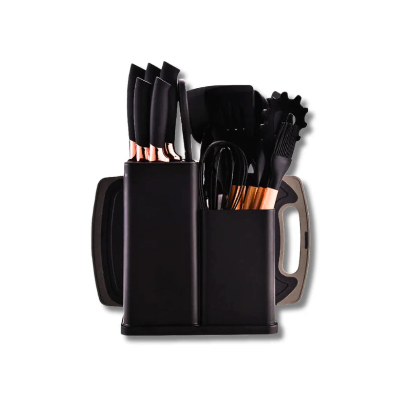 Kit completo com 19 utensílios essenciais para cozinha - ferramentas de alta qualidade para facilitar o seu dia a dia