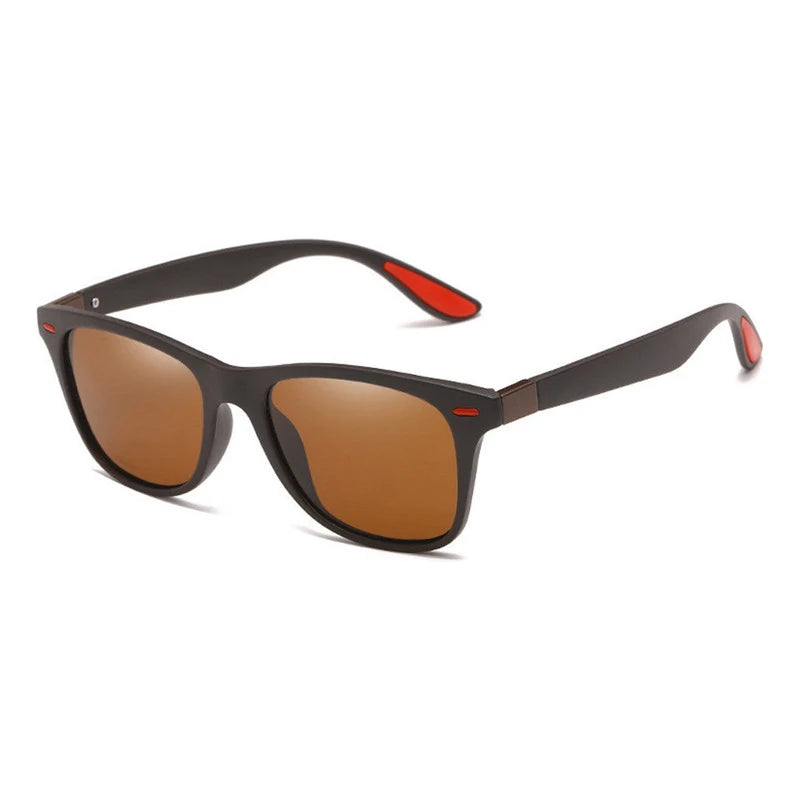 Novos óculos de sol polarizados da moda para homens e mulheres, lentes espelhadas, óculos de sol esportivos