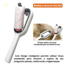 Escova para gato e cachorro removedor de pelo e banho seco