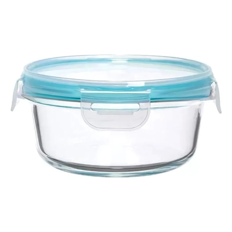 Lancheira de vidro resistente ao calor 400 ml marmita hermético vedação pote FIT