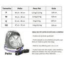 Coleira peitoral para cachorro com guia de passeio colete reflexivo regulável