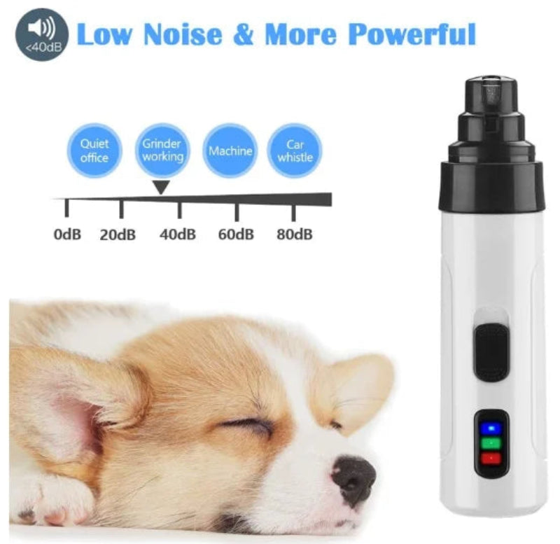 Elétrico para cães, unhas e gatos, carregamento USB para animais de estimação