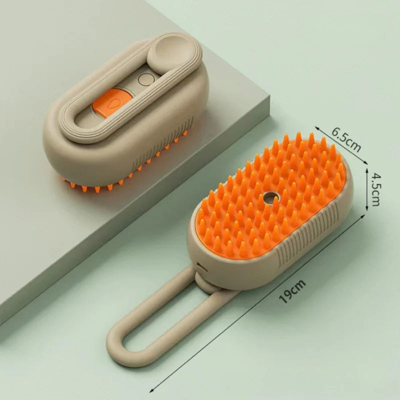 Escova elétrica para cães, escova para pelos de gatos, escova para vapor de cães, para massagem, tosa de animais de estimação, remoção de pelos