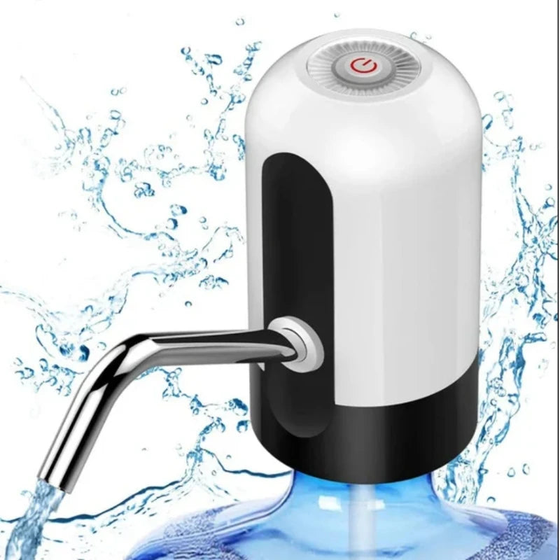 Bomba elétrica universal com carregamento USB para galão / garrafão de água - Digital