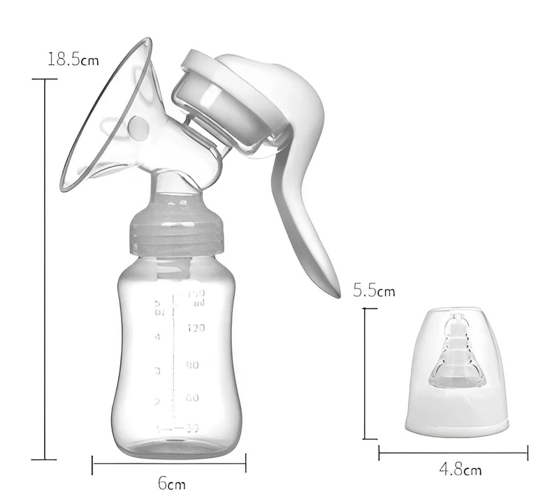 Massageador portátil recarregável manual/elétrico silencioso para extração de leite materno