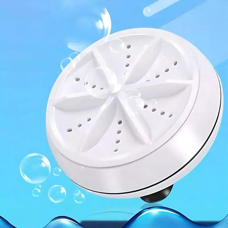 Mini Maquina lava roupas rotativa portátil p/ balde