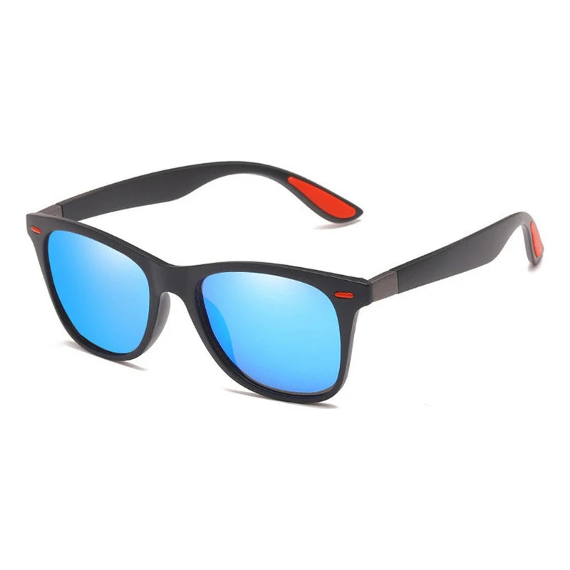 Novos óculos de sol polarizados da moda para homens e mulheres, lentes espelhadas, óculos de sol esportivos