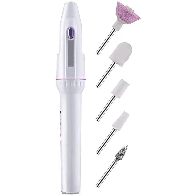 Lixa elétrica unha profissional manicure pedicure sem fio