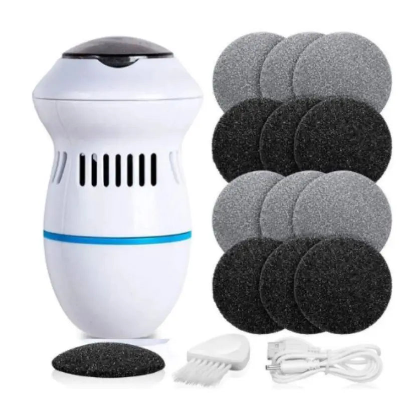 Esfoliador elétrico recarregável removedor para pés lixa elimina calos