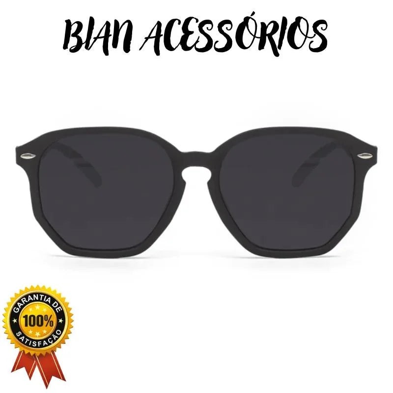 -EBIAN-Óculos de sol masculinos hexagonais modernos e casuais de acetato de alta qualidade - ENVIO IMEDIATO PARA TODO O BRASIL