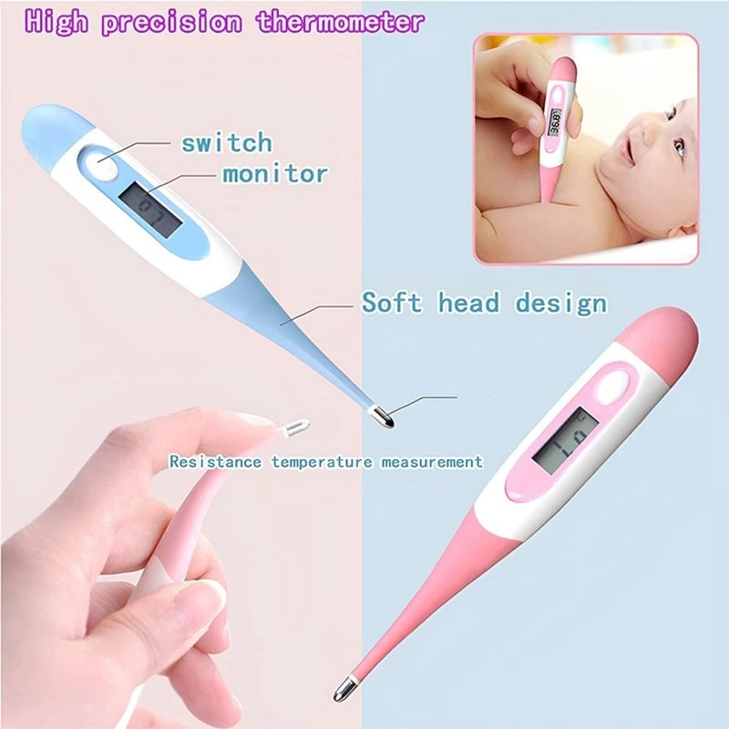 Kit de cuidados para crianças, cabelo, unhas, saúde, termômetro, escova, cortador, tesoura, artigos de higiene pessoal, cuidados com o bebê