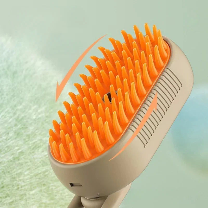 Escova elétrica para cães, escova para pelos de gatos, escova para vapor de cães, para massagem, tosa de animais de estimação, remoção de pelos