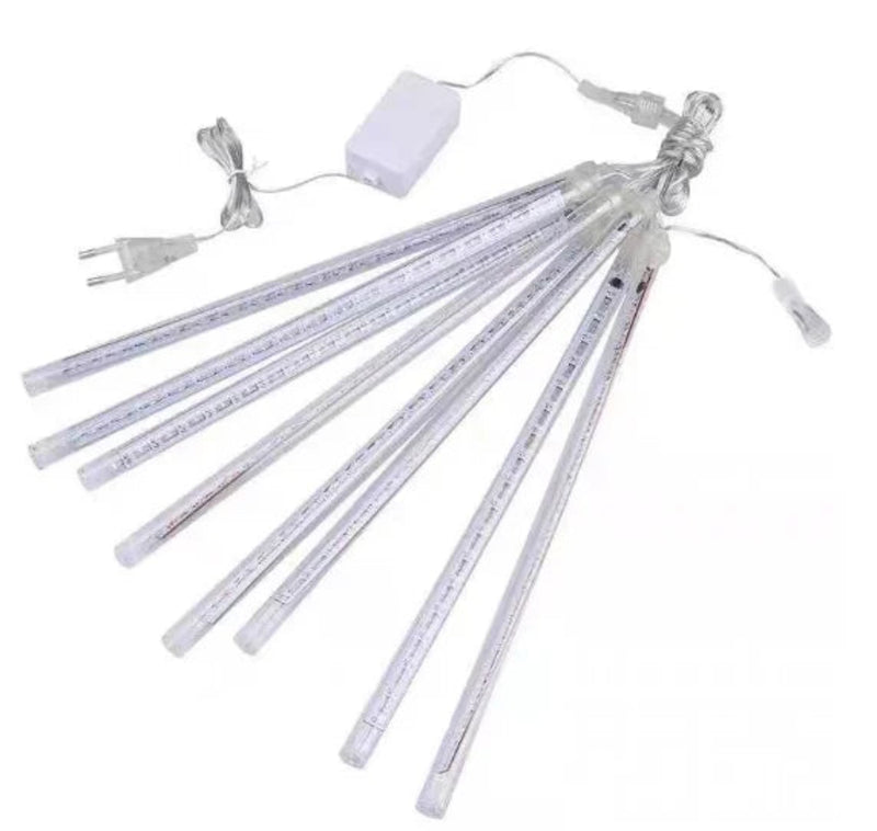 Cascata de Led c/8 tubos para natal e festas cores variadas - Neverdie