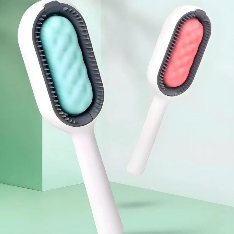 Escova para gato e cachorro removedor de pelo e banho seco