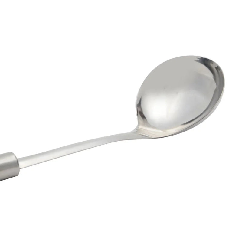 Kit 3 Utensílios de cozinha inox. espuma + Concha de feijão + Coletor de massa