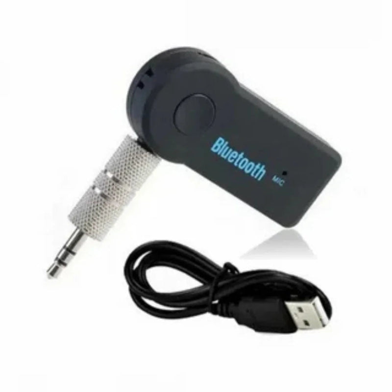Adaptador receptor bluetooth auxiliar P2 3,5mm - Conecte seu carro (Preto)