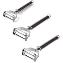 Kit 3 Descascador e fatiador para legumes frutas dupla lâmina em aço inoxidável