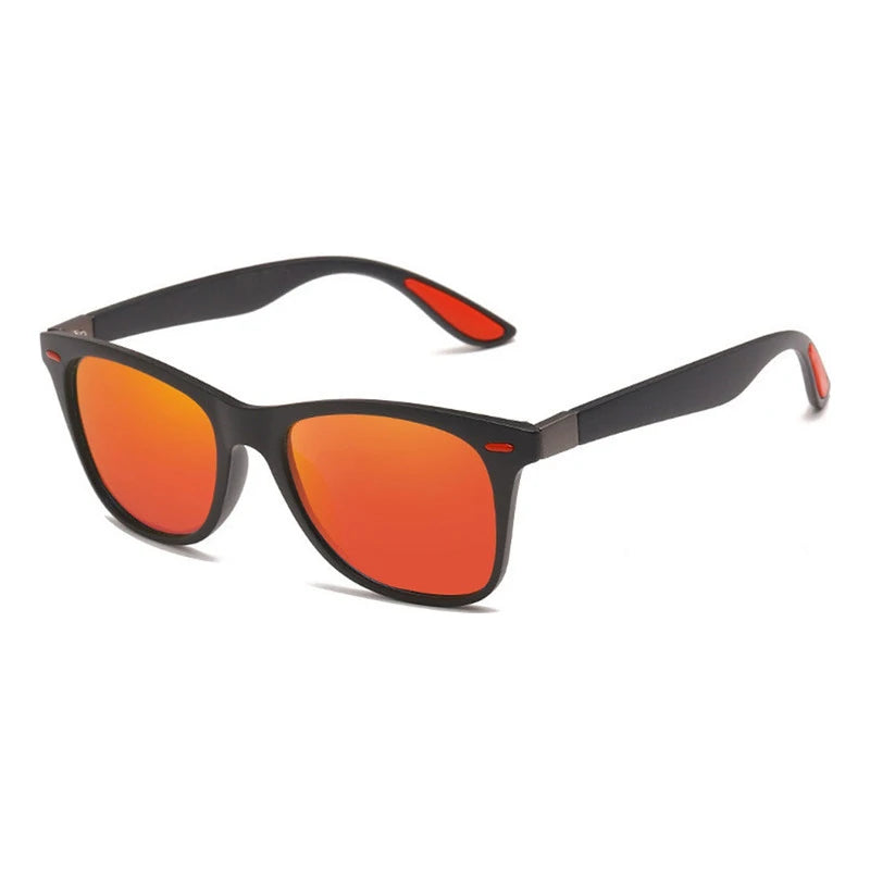 Novos óculos de sol polarizados da moda para homens e mulheres, lentes espelhadas, óculos de sol esportivos