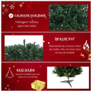 Árvore de natal verde 120cm/150cm/180cm galhos decoração natalina, pinheiro premium - Neverdie