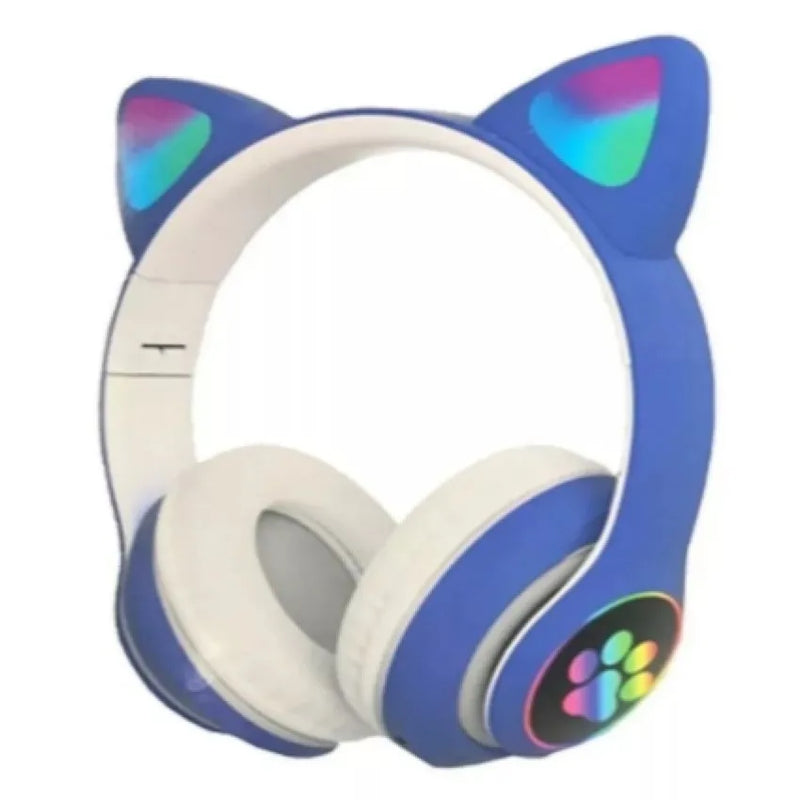 Fone Gatinho sem fio com led Infantil meninas gato