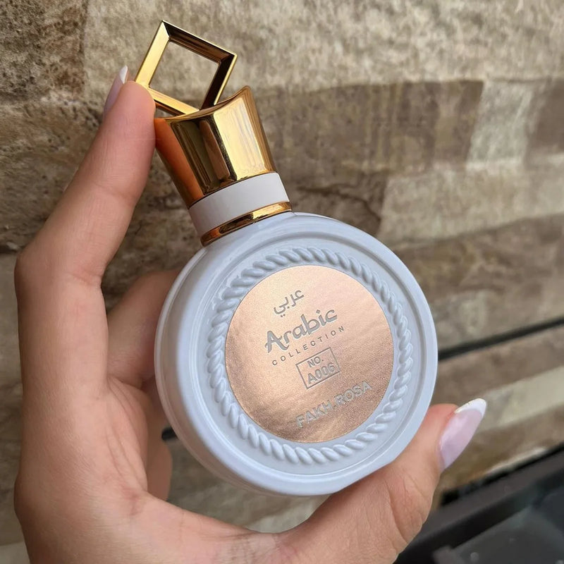 Perfume Árabe feminino fakhar rosa A006 – 25ml – floral branco tuberosa