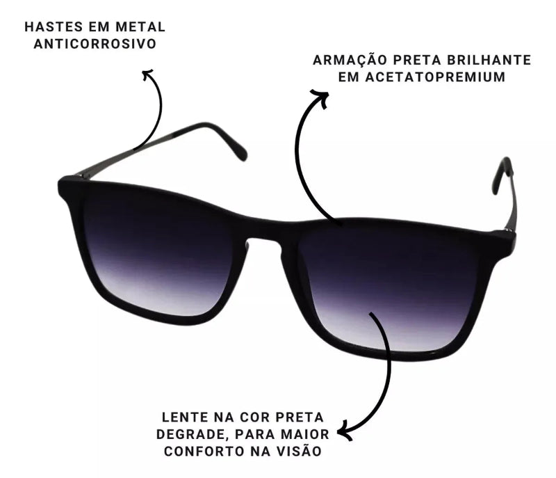 Novos óculos de sol unissex Erika ou Chris armação quadrada proteção UV400 elegante casual chic - ENVIO IMEDIATO PARA TODO BRASIL