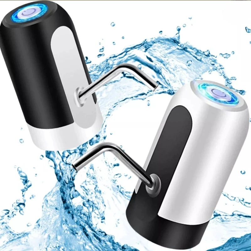 Bomba elétrica universal com carregamento USB para galão / garrafão de água - Digital