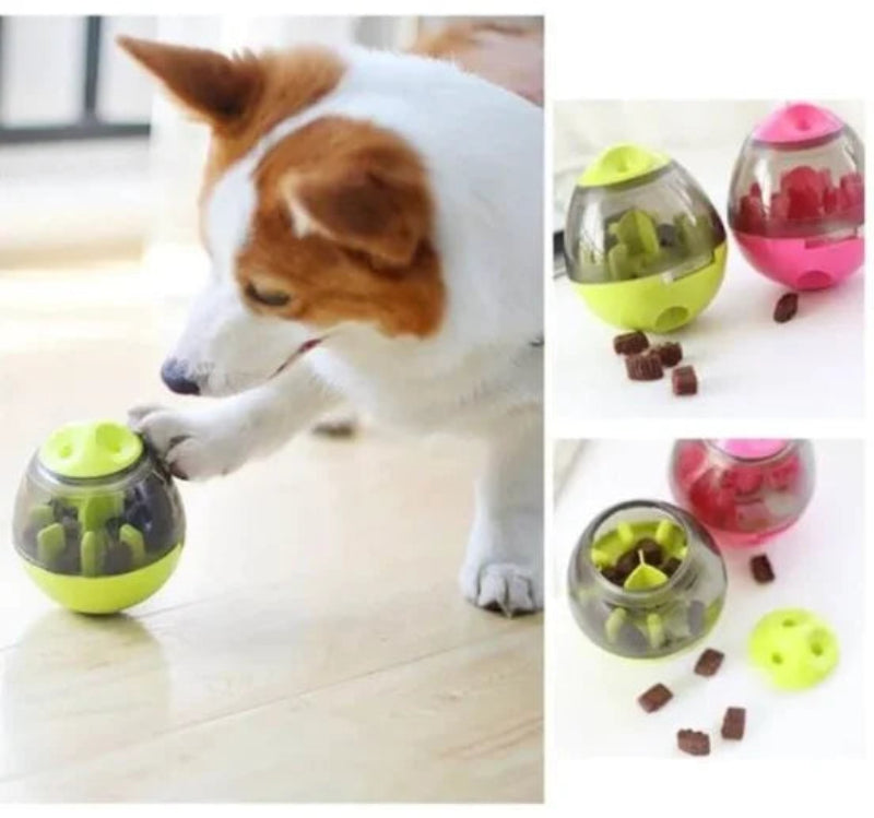 Comedouro interativo petisco brinquedo pet cães gatos ovo