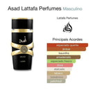 Perfume Lattafa Asad masculino original 5ml 15ml 100ml