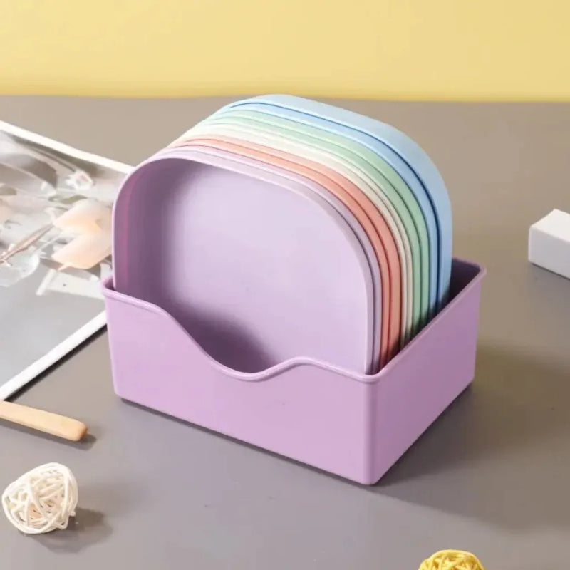 Pratos Plásticos Reutilizáveis Resistentes Tigela Pet Sobremesa Jantar Cozinha Festa Churrasco Lanche Infantil Durável