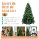 Árvore de natal verde 120cm/150cm/180cm galhos decoração natalina, pinheiro premium - Neverdie