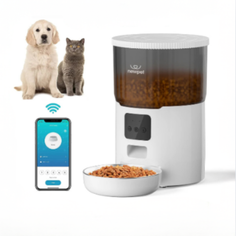 Alimentador automático de 4 litros para gatos, com Wi-Fi Newpet