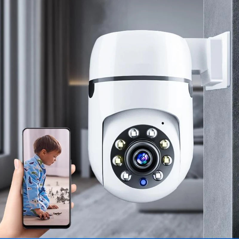 Câmera câmera de rede WiFi 1080P hd áudio bidirecional visão noturna soquete tipo câmera sem perfuração