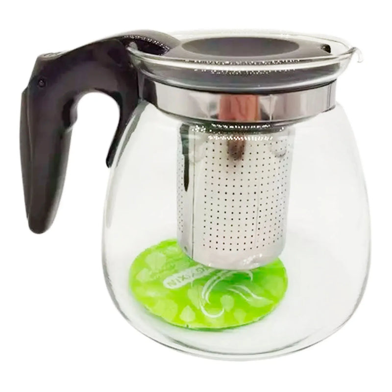 Chaleira de Vidro Com Infosor de Chá Removível em Aço Inox 700ml Linha Luxo Fácil de Limpar