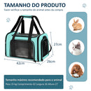 Bolsa de transporte pet para cães gato avião paw up