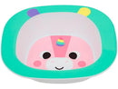 Kit de refeição infantil Buba Zoo Unicórnio 3 peças rosa