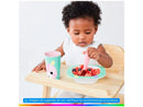 Kit de refeição infantil Buba Zoo Unicórnio 3 peças rosa