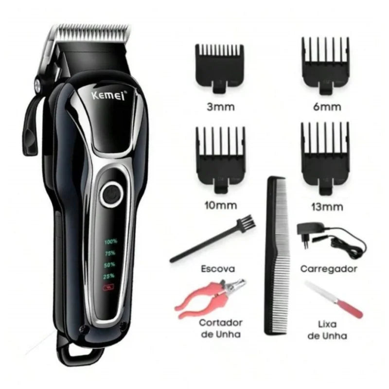 Aparador profissional recarregável, cortador de pelo do cachorro e gato, animal de estimação