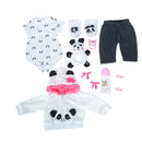 Boneca Reborn panda menina 48cm corpo de silicone - BRASTOY