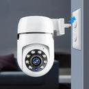 Câmera câmera de rede WiFi 1080P hd áudio bidirecional visão noturna soquete tipo câmera sem perfuração